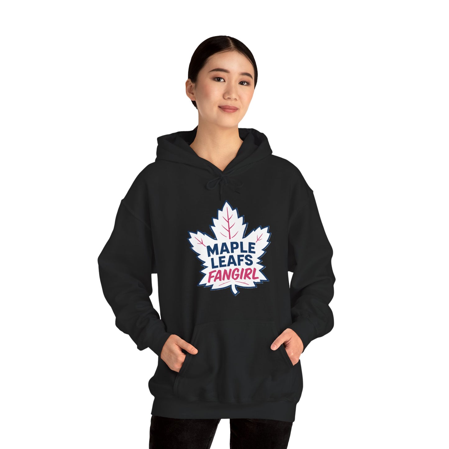 "2026 Maple Leafs Fangirl" Dark Colours Hoodie