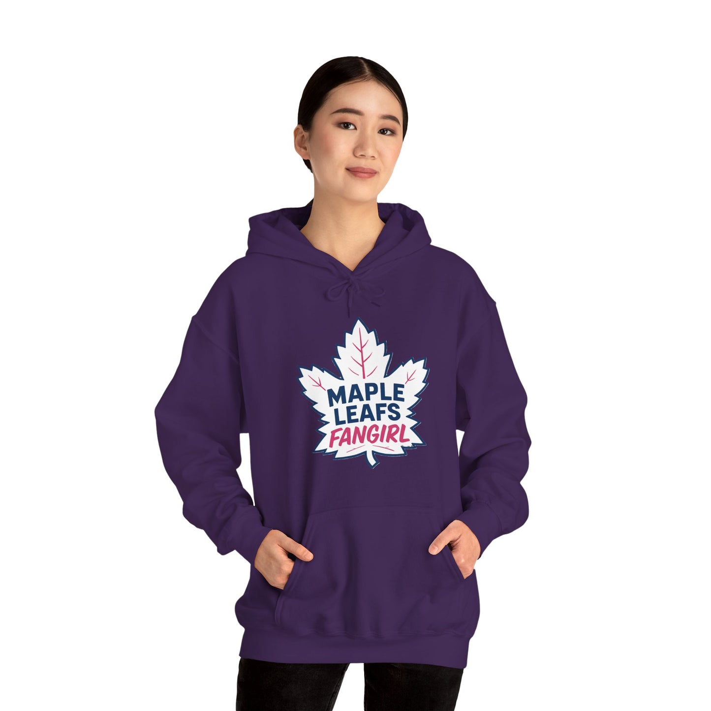 "2026 Maple Leafs Fangirl" Dark Colours Hoodie