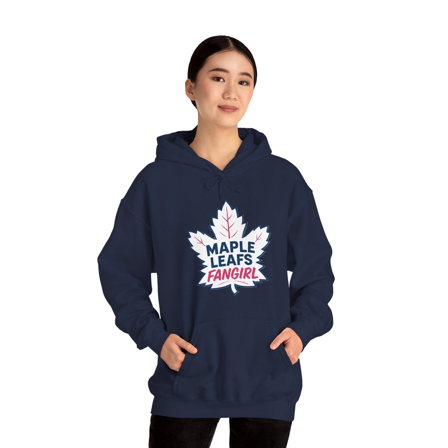 "2026 Maple Leafs Fangirl" Dark Colours Hoodie