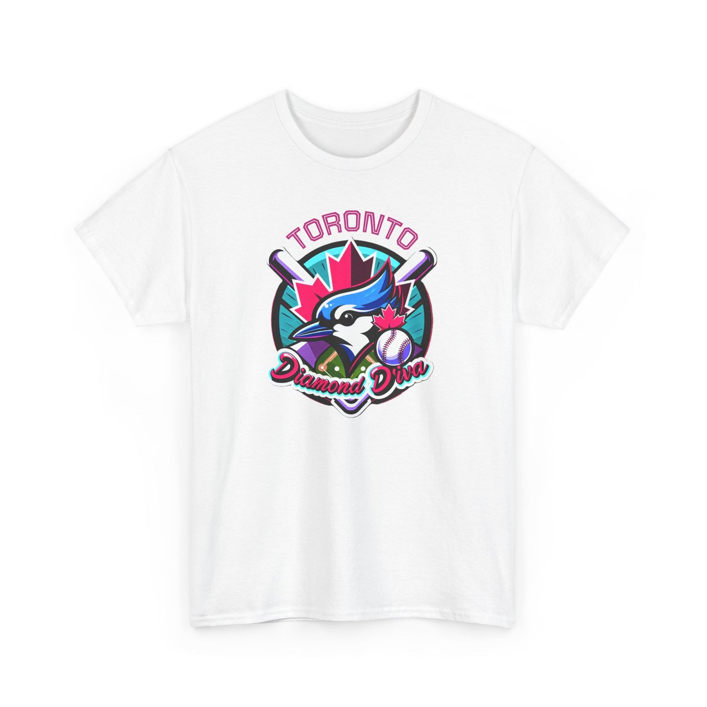 "Diamond Diva" White Baseball T Shirt