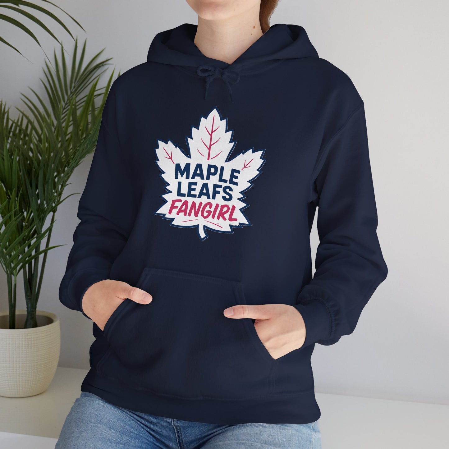 "2026 Maple Leafs Fangirl" Dark Colours Hoodie