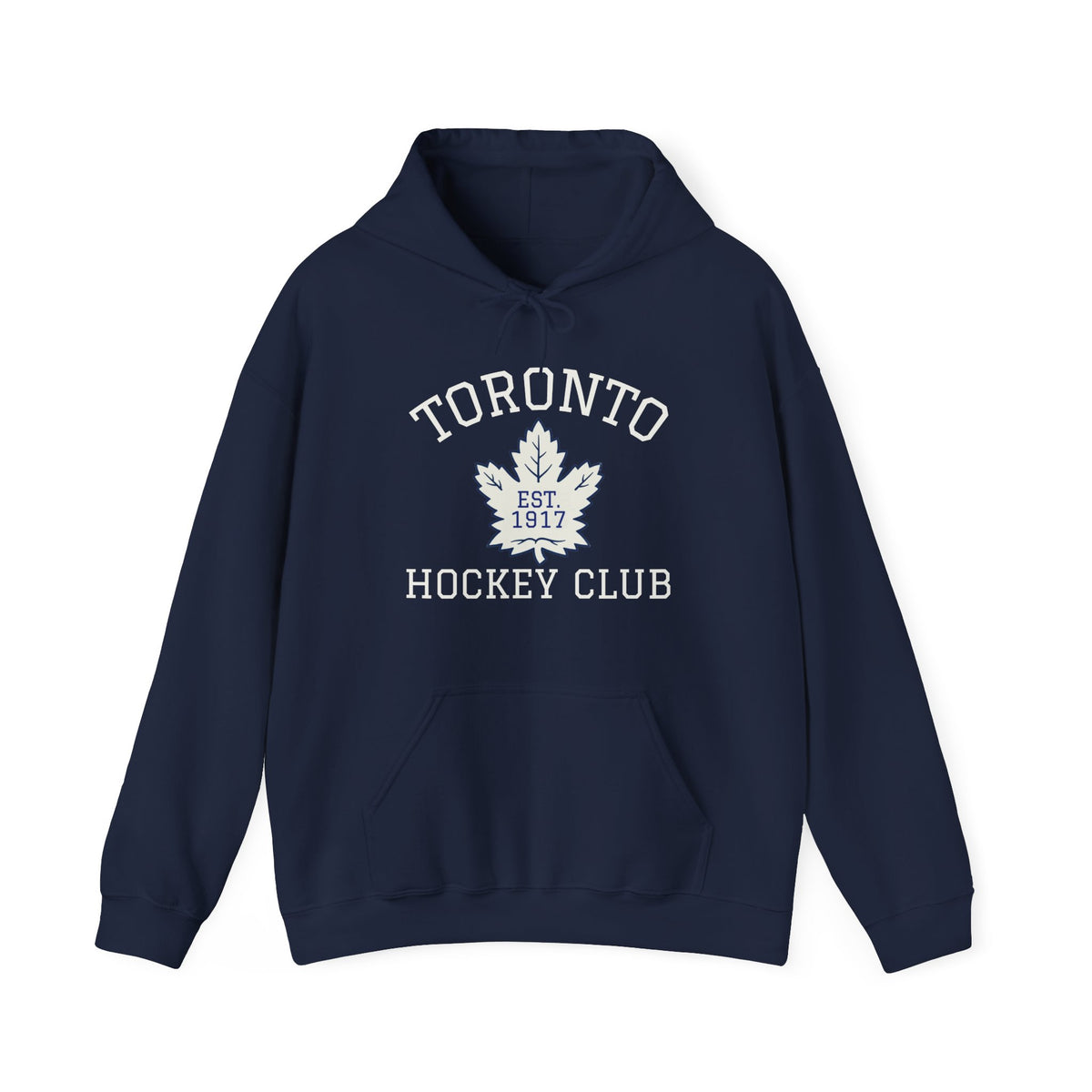 "Toronto EST 1917" Navy Blue Hockey Hoodie