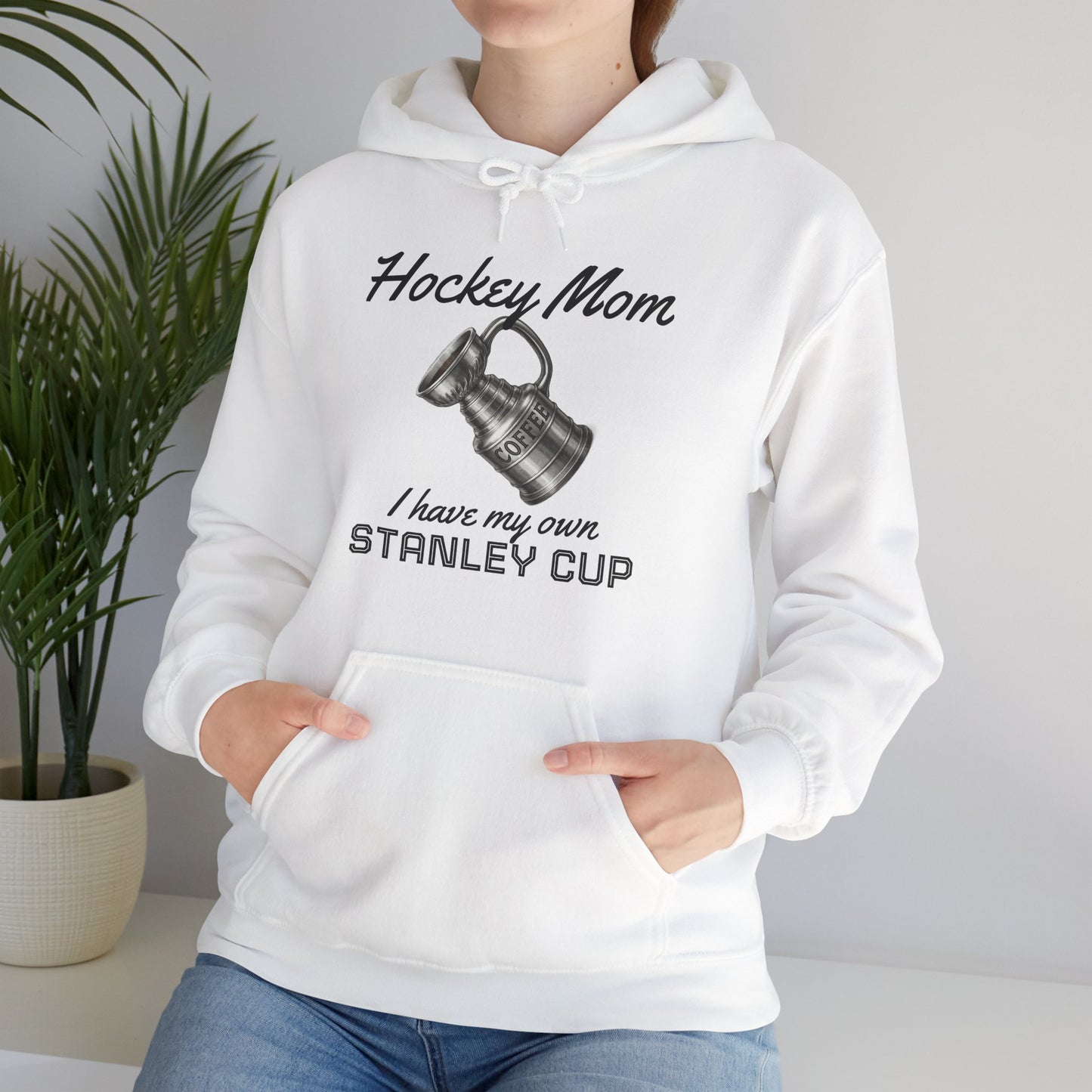 "Hockey Mom - Stanley Cup" Light Colours Hoodie