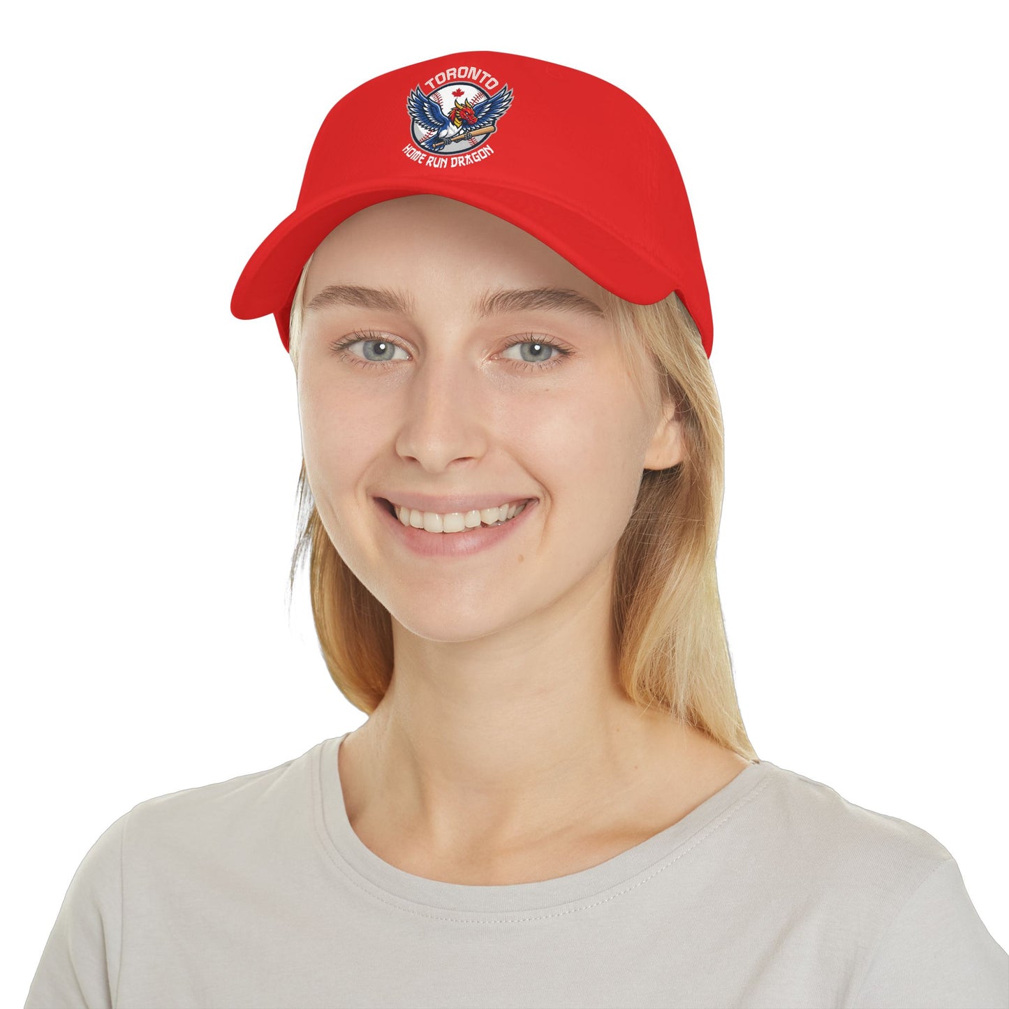 "Home Run Dragon" Red Baseball Cap