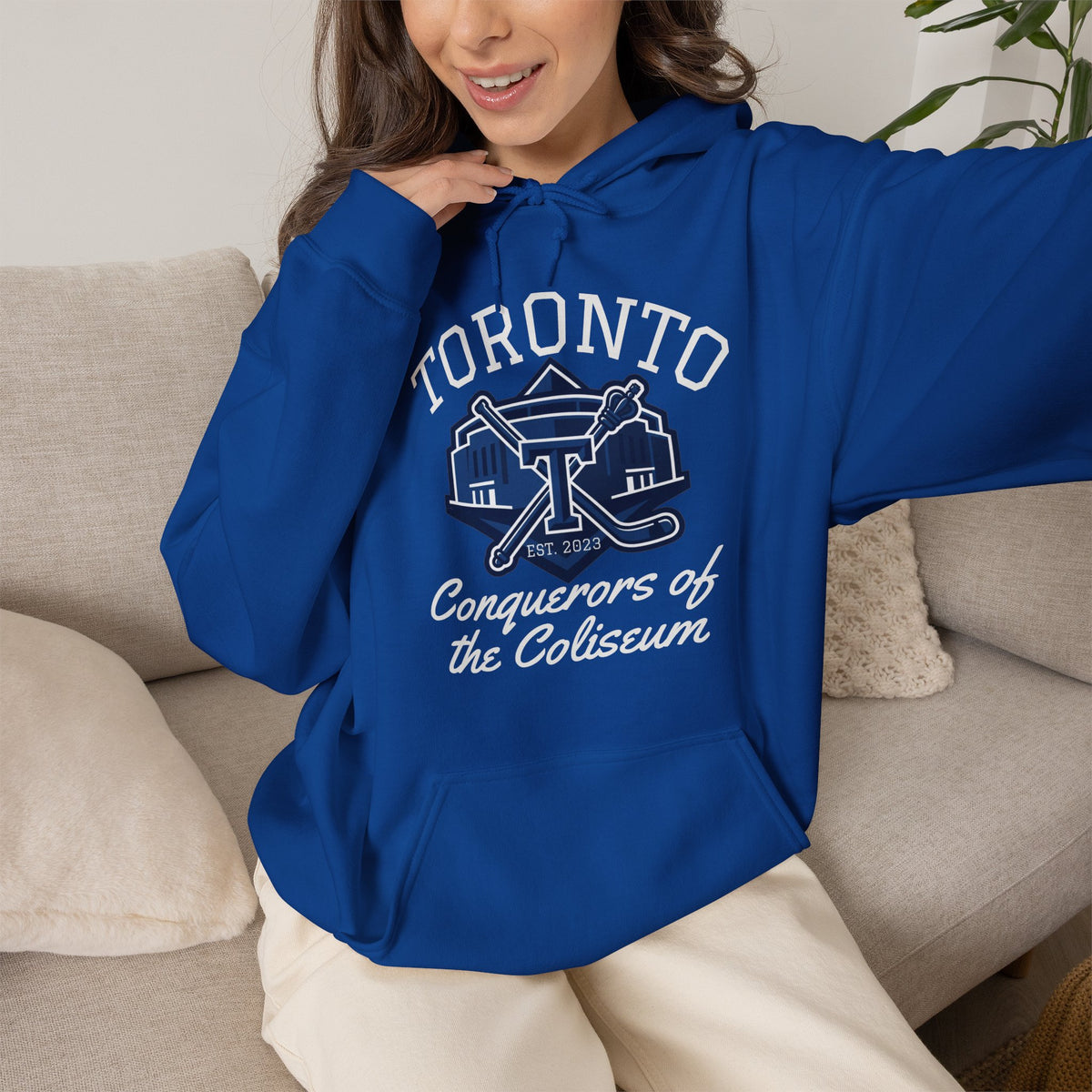 "Conquerors of the Coliseum" Royal Blue Hoodie