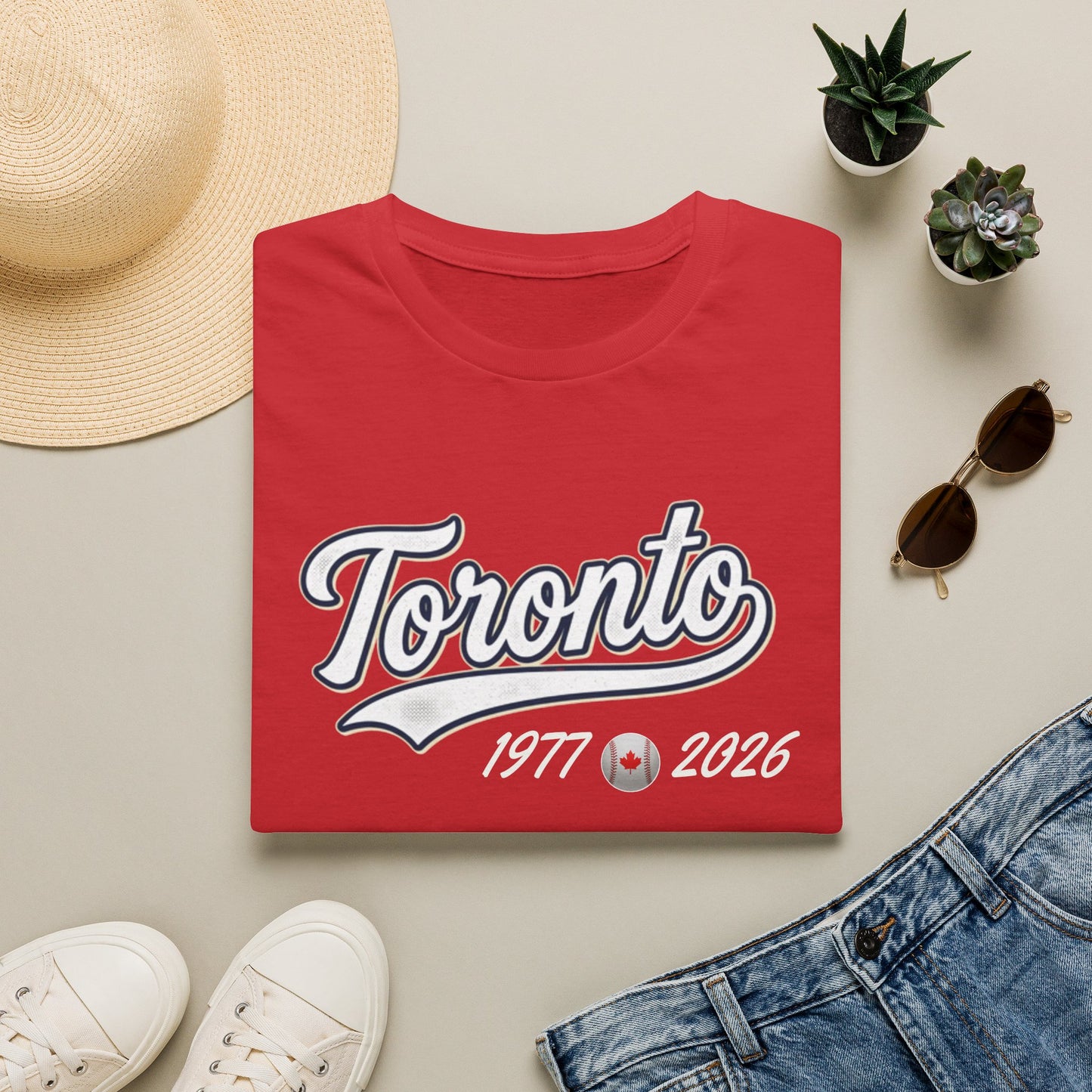 "Classic Toronto Baseball" Red T Shirt