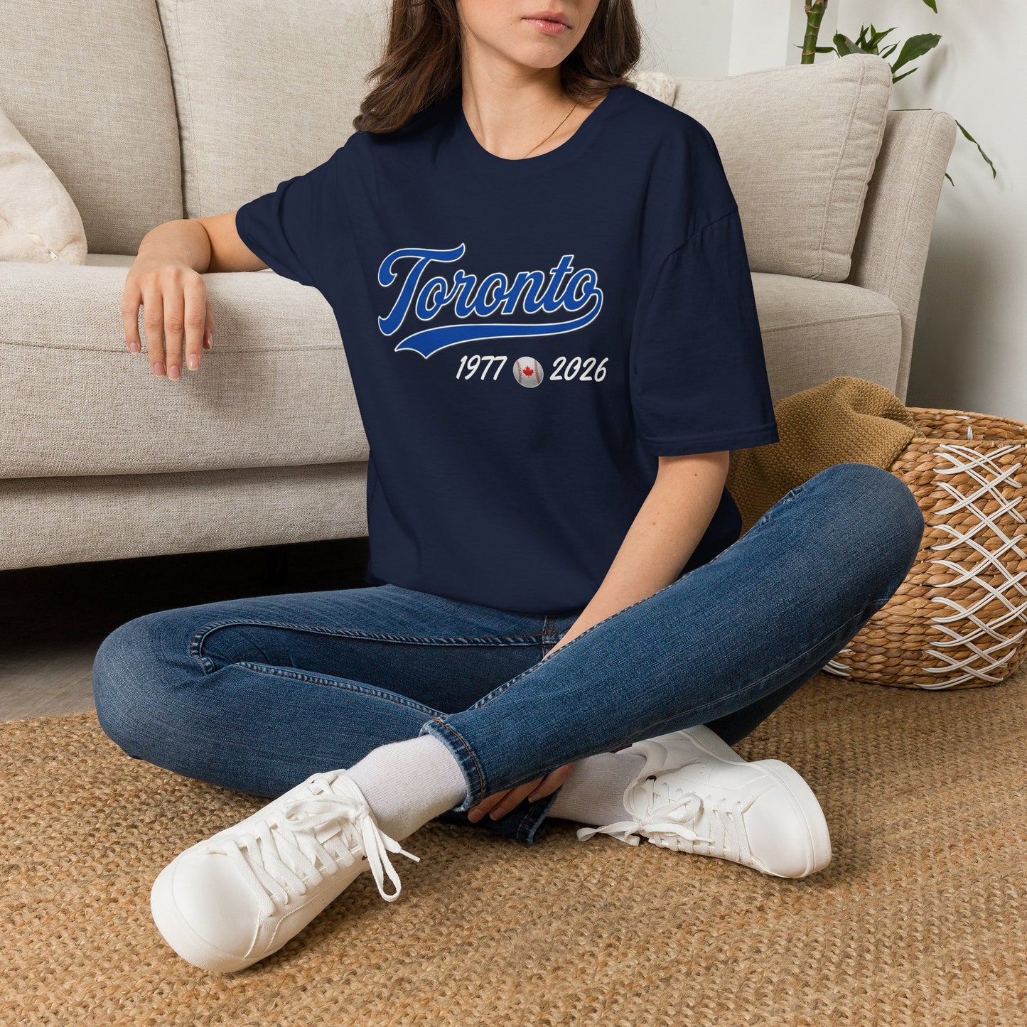 "Classic Toronto Baseball" Navy Blue T Shirt