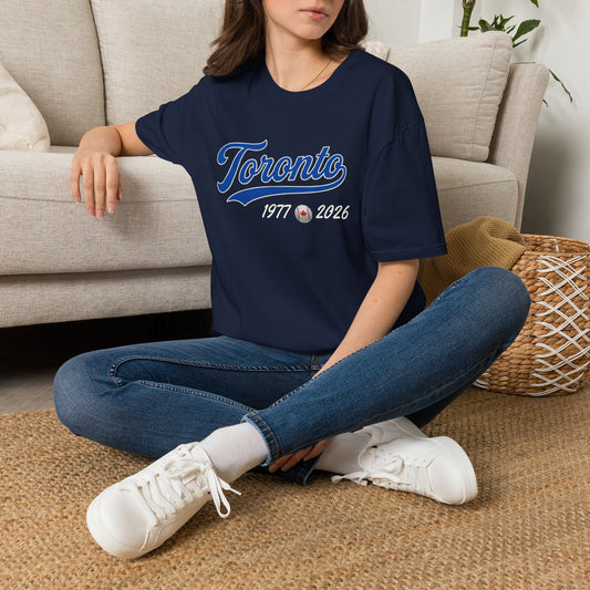 "Classic Toronto Baseball" Navy Blue T Shirt