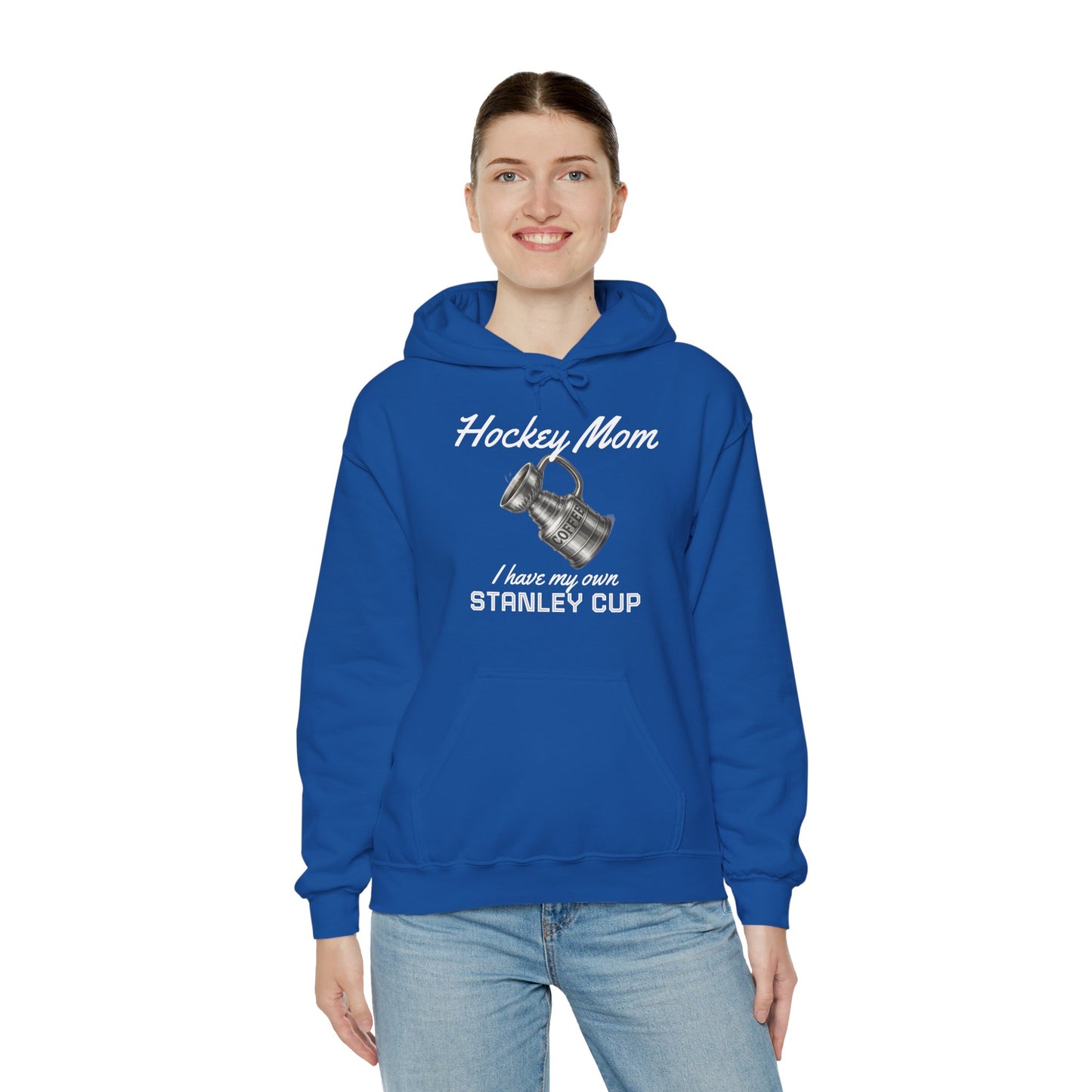 "Hockey Mom - Stanley Cup" Dark Colours Hoodie