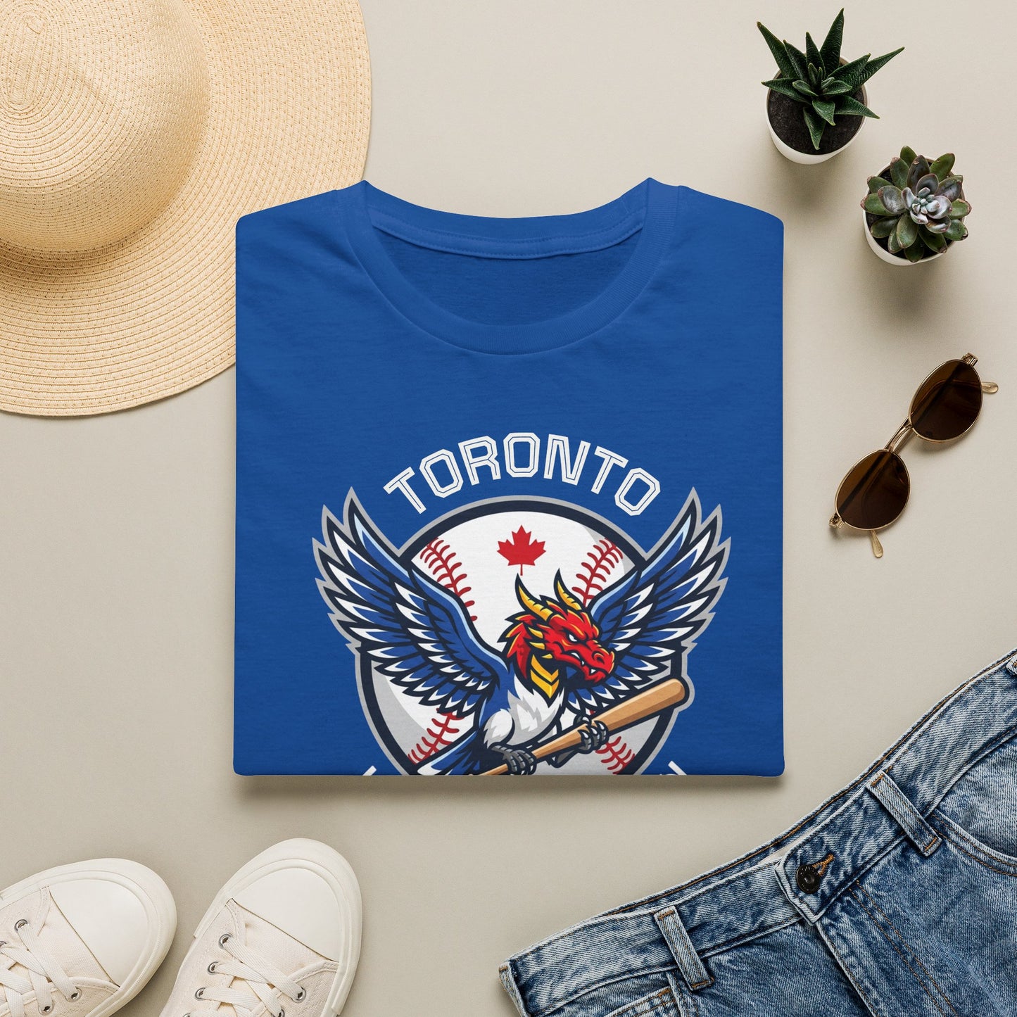 "Home Run Dragon" Royal Blue T Shirt