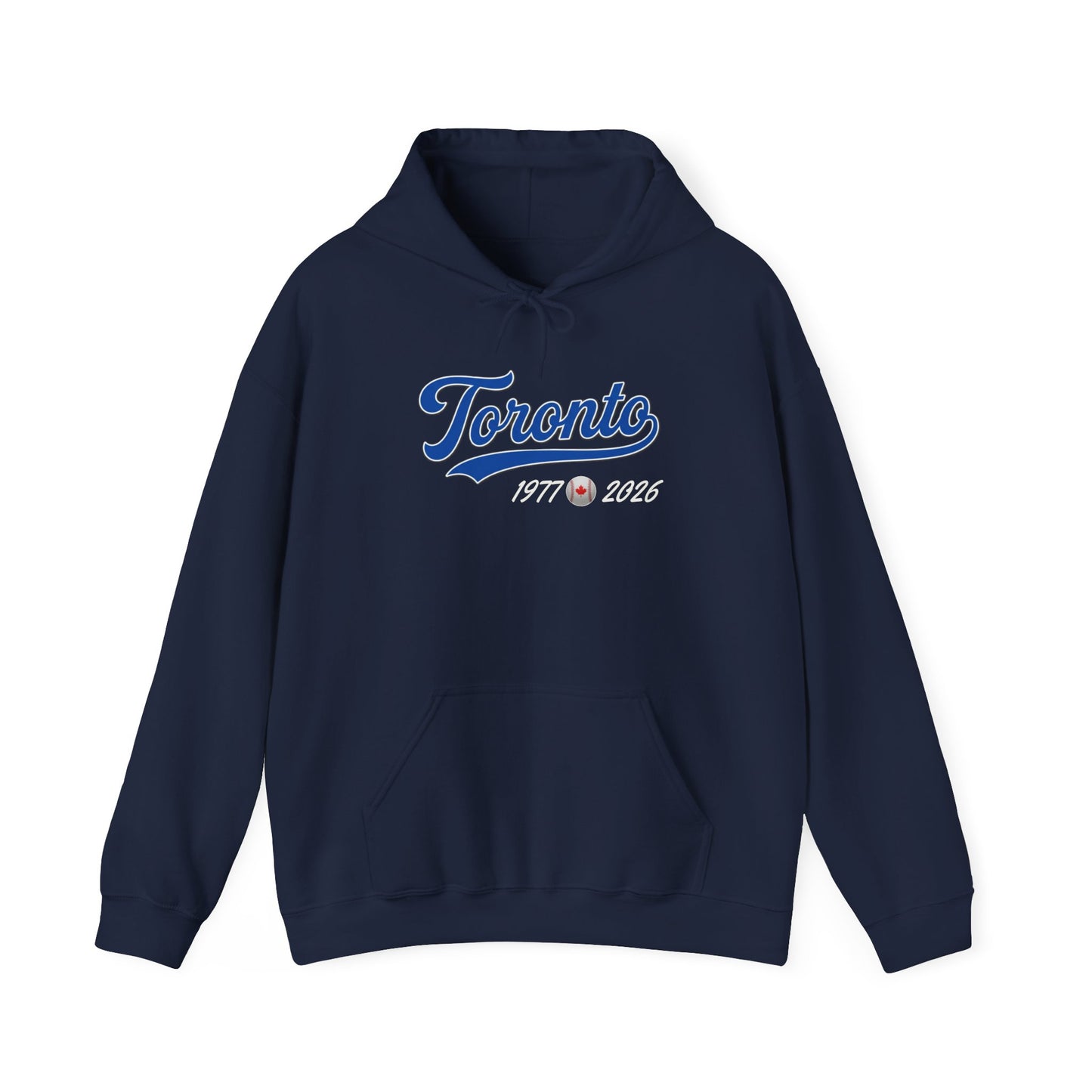 "Classic Toronto Baseball"  Navy Blue Hoodie