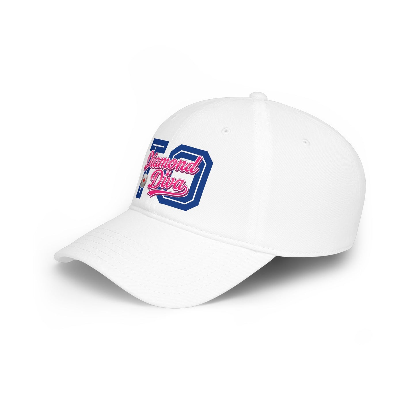 "Diamond Diva - TO" White Baseball Cap