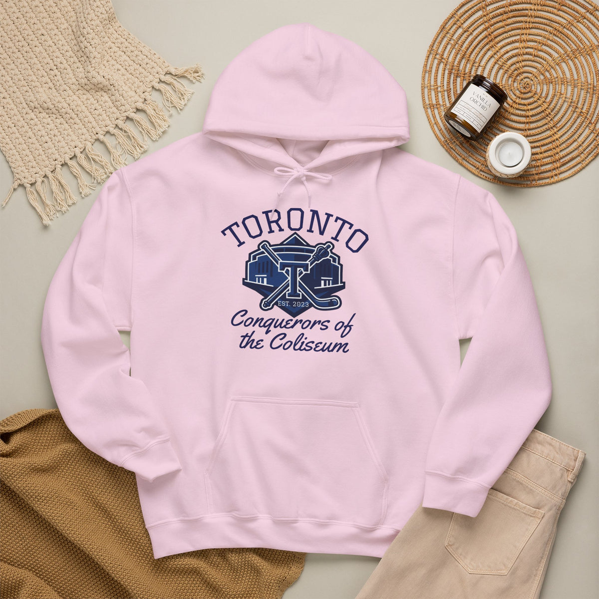 "Conquerors of the Coliseum" Pink Hoodie