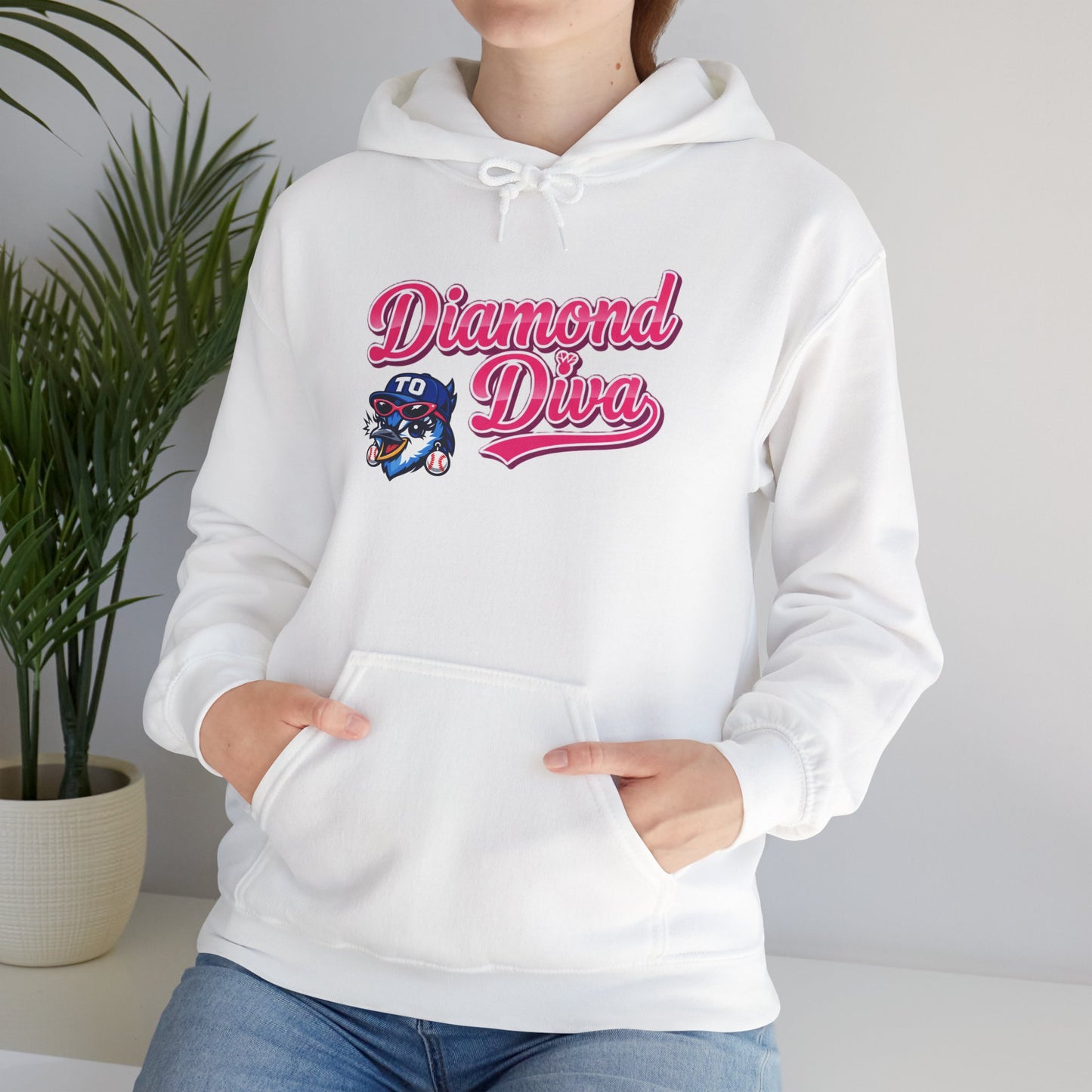 "Diamond Diva - Jaynett" White Hoodie