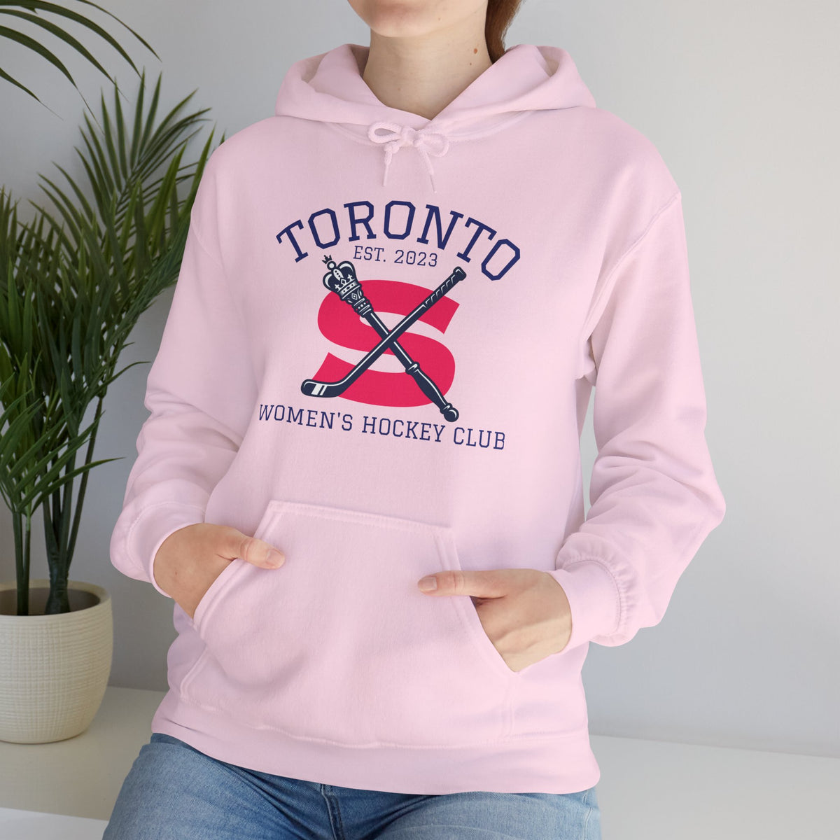 "Toronto Women's Hockey Club" Pink Hoodie
