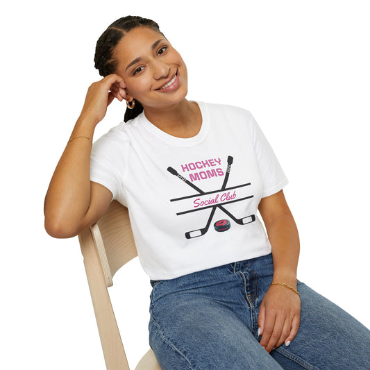 "Hockey Moms - Social Club"  T-Shirt
