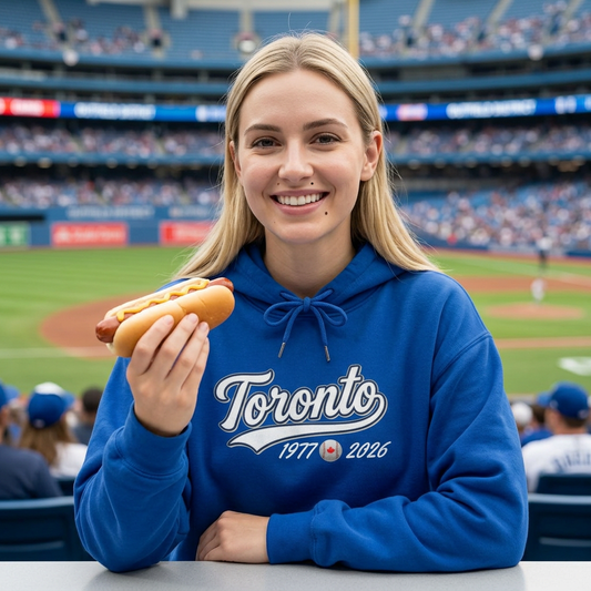 "Classic Toronto Baseball" Royal Blue Hoodie
