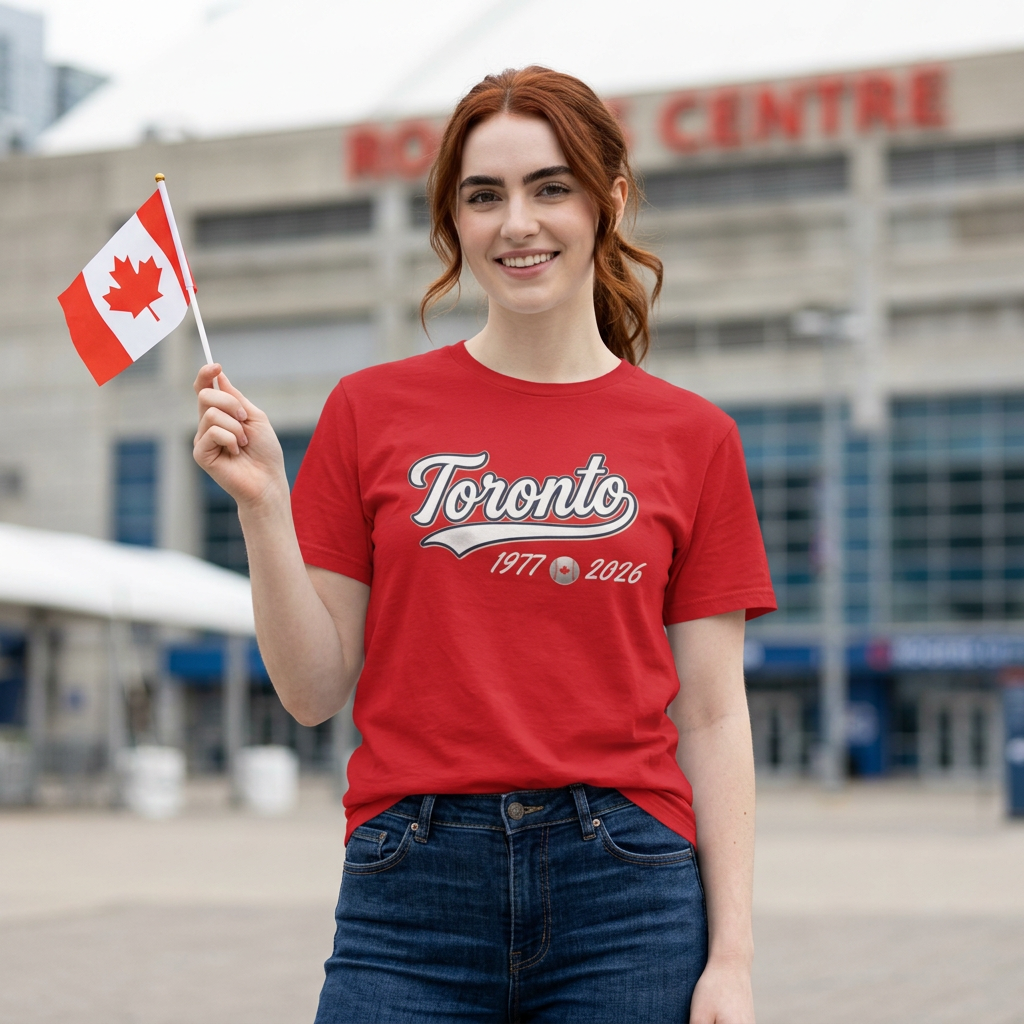"Classic Toronto Baseball" Red T Shirt