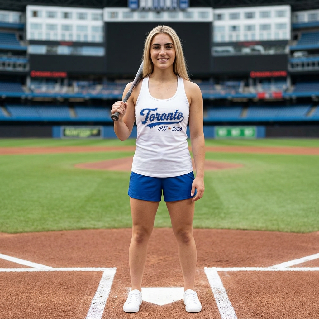 "Classic Toronto Baseball" White Tank Top