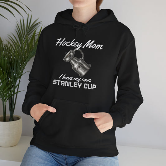 "Hockey Mom - Stanley Cup" Dark Colours Hoodie