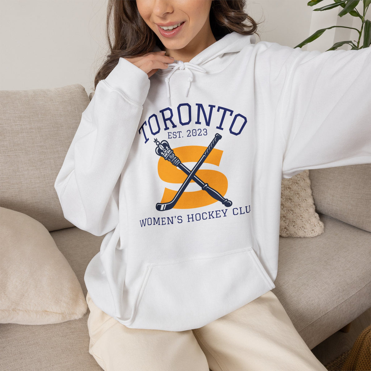 "Toronto Women's Hockey Club" White Hoodie