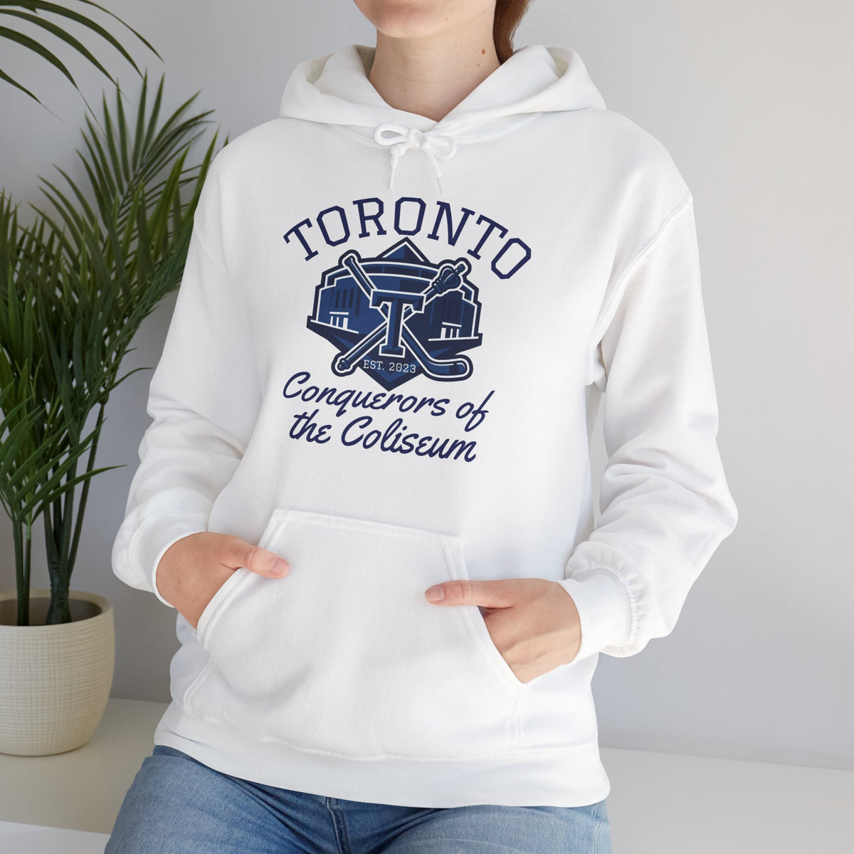 "Conquerors of the Coliseum" White Hoodie