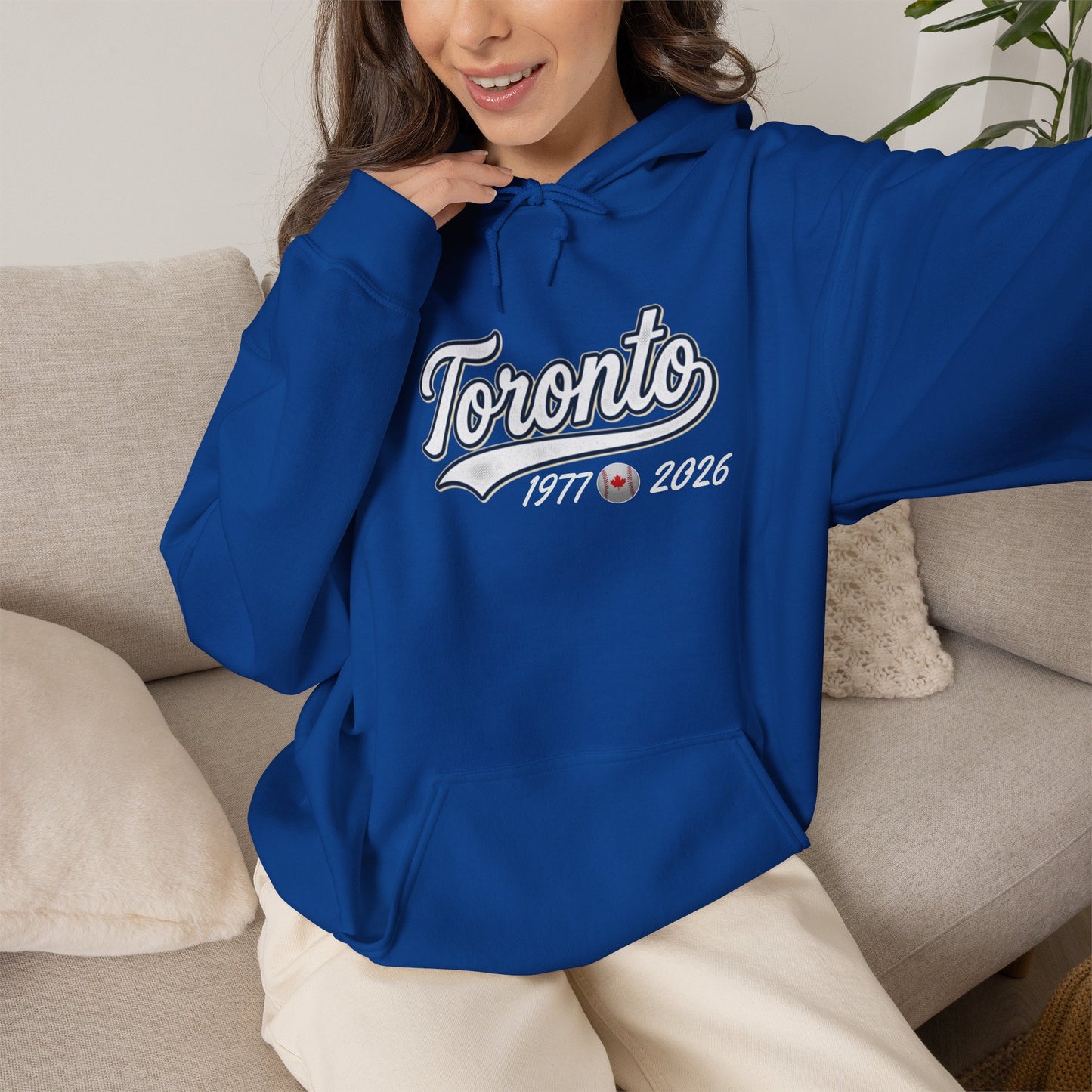 "Classic Toronto Baseball" Royal Blue Hoodie