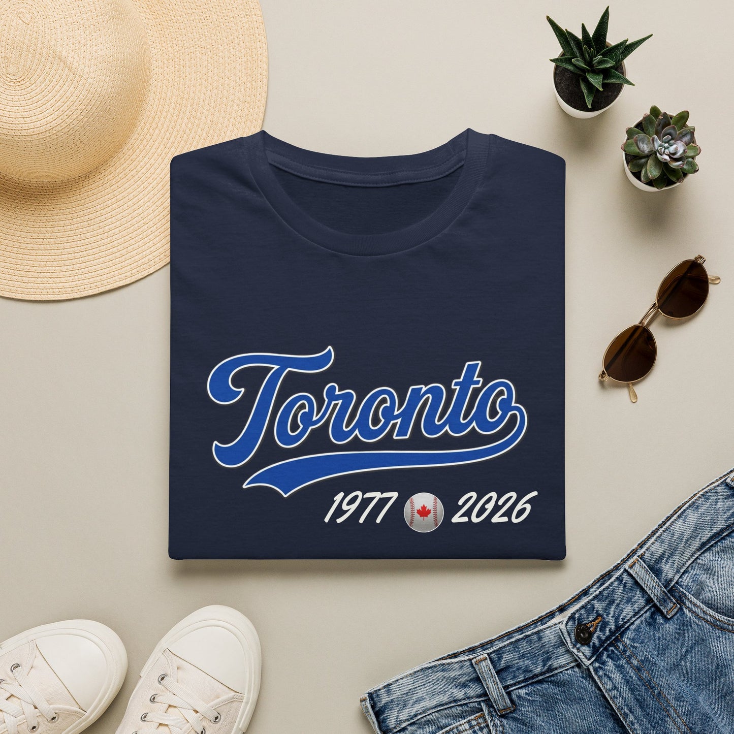 "Classic Toronto Baseball" Navy Blue T Shirt