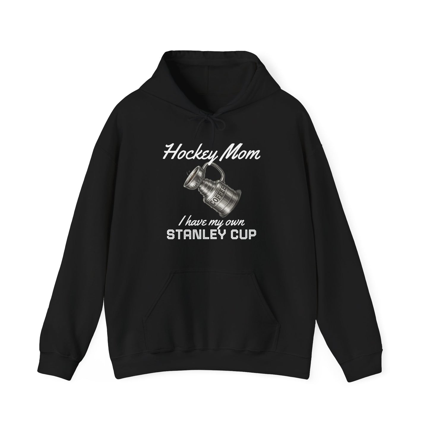 "Hockey Mom - Stanley Cup" Dark Colours Hoodie