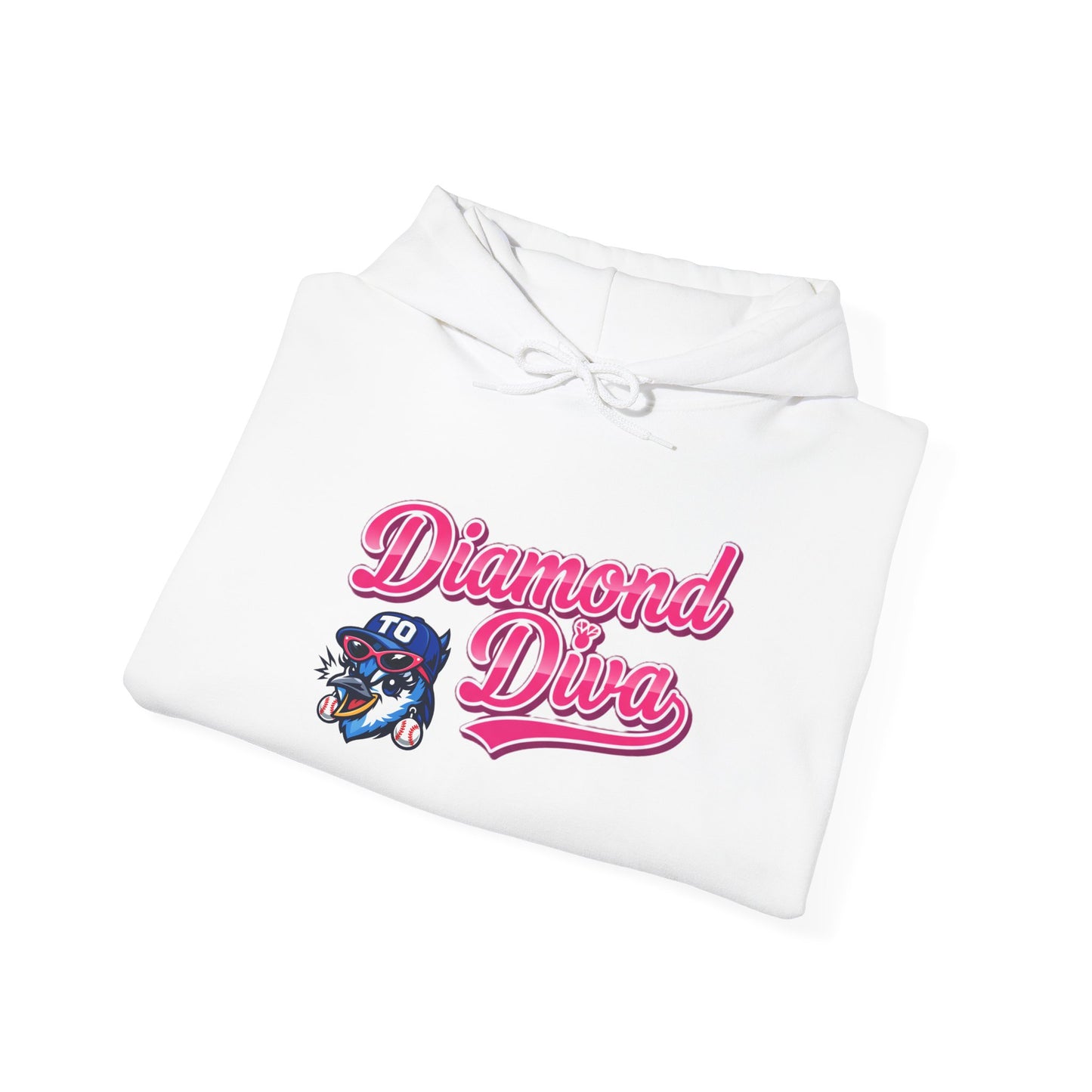 "Diamond Diva - Jaynett" White Hoodie