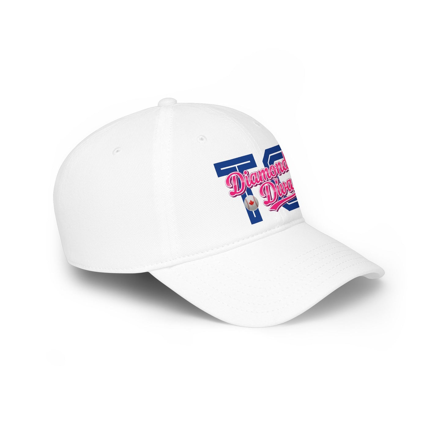 "Diamond Diva - TO" White Baseball Cap
