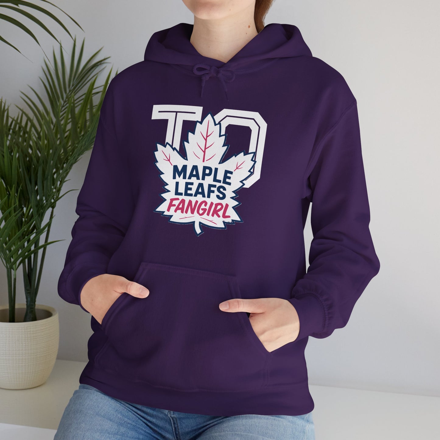 "2026 Maple Leafs Fangirl" Dark Colours Hoodie