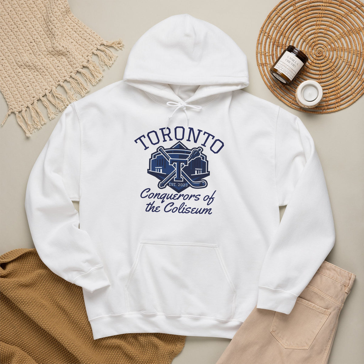 "Conquerors of the Coliseum" White Hoodie