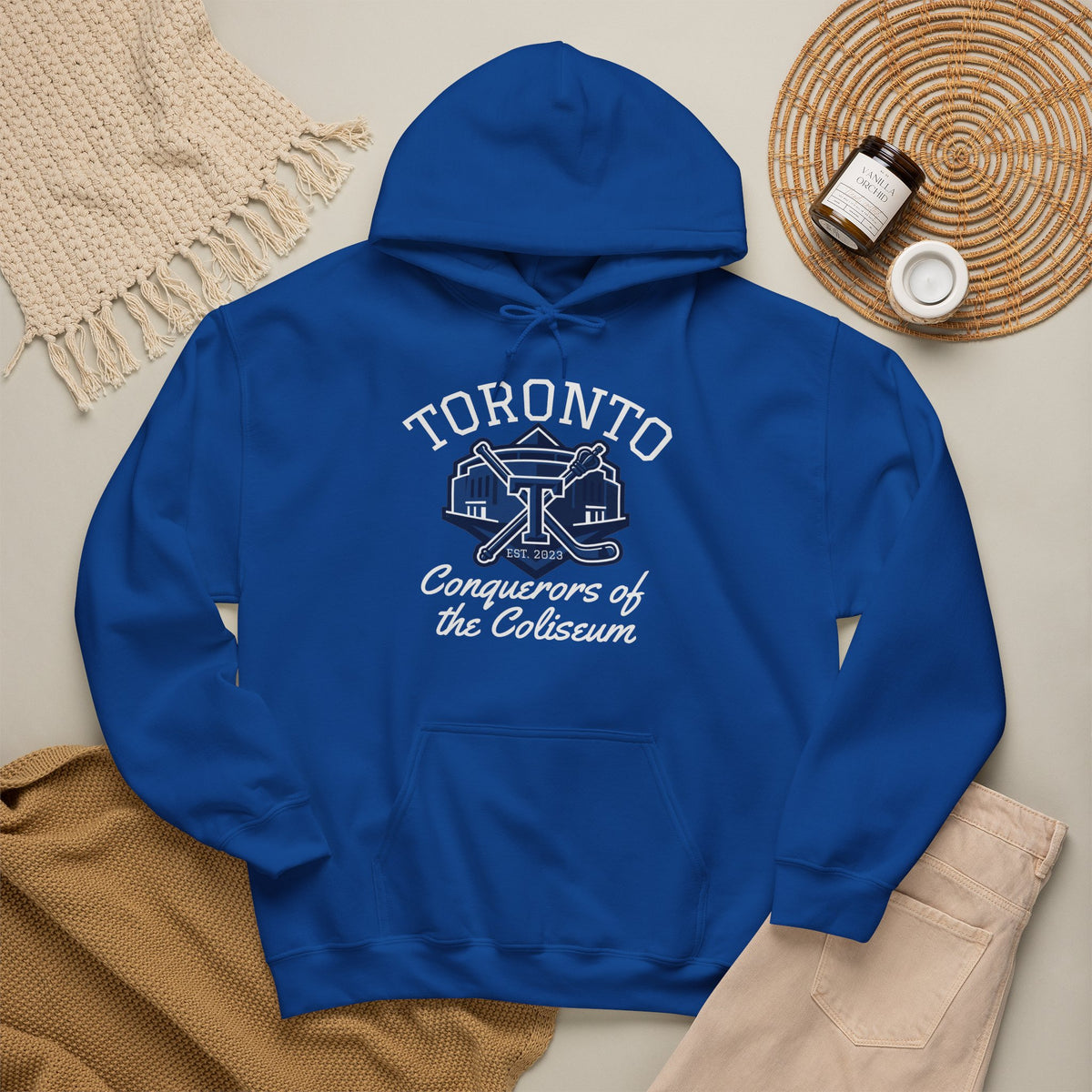 "Conquerors of the Coliseum" Royal Blue Hoodie