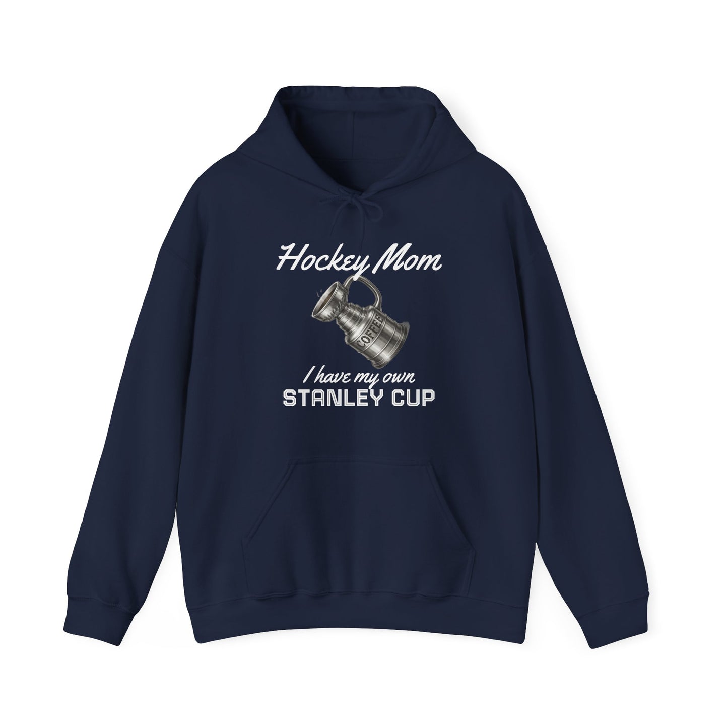 "Hockey Mom - Stanley Cup" Dark Colours Hoodie