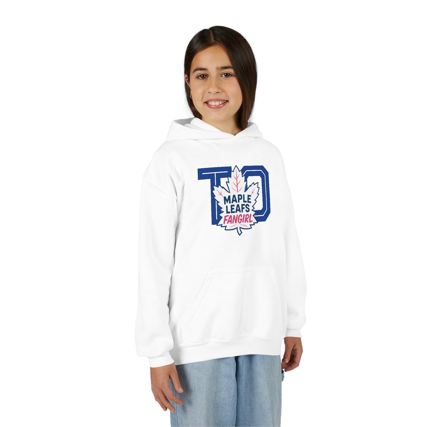 "2026 Maple Leafs FanGirl" Youth Hoodie