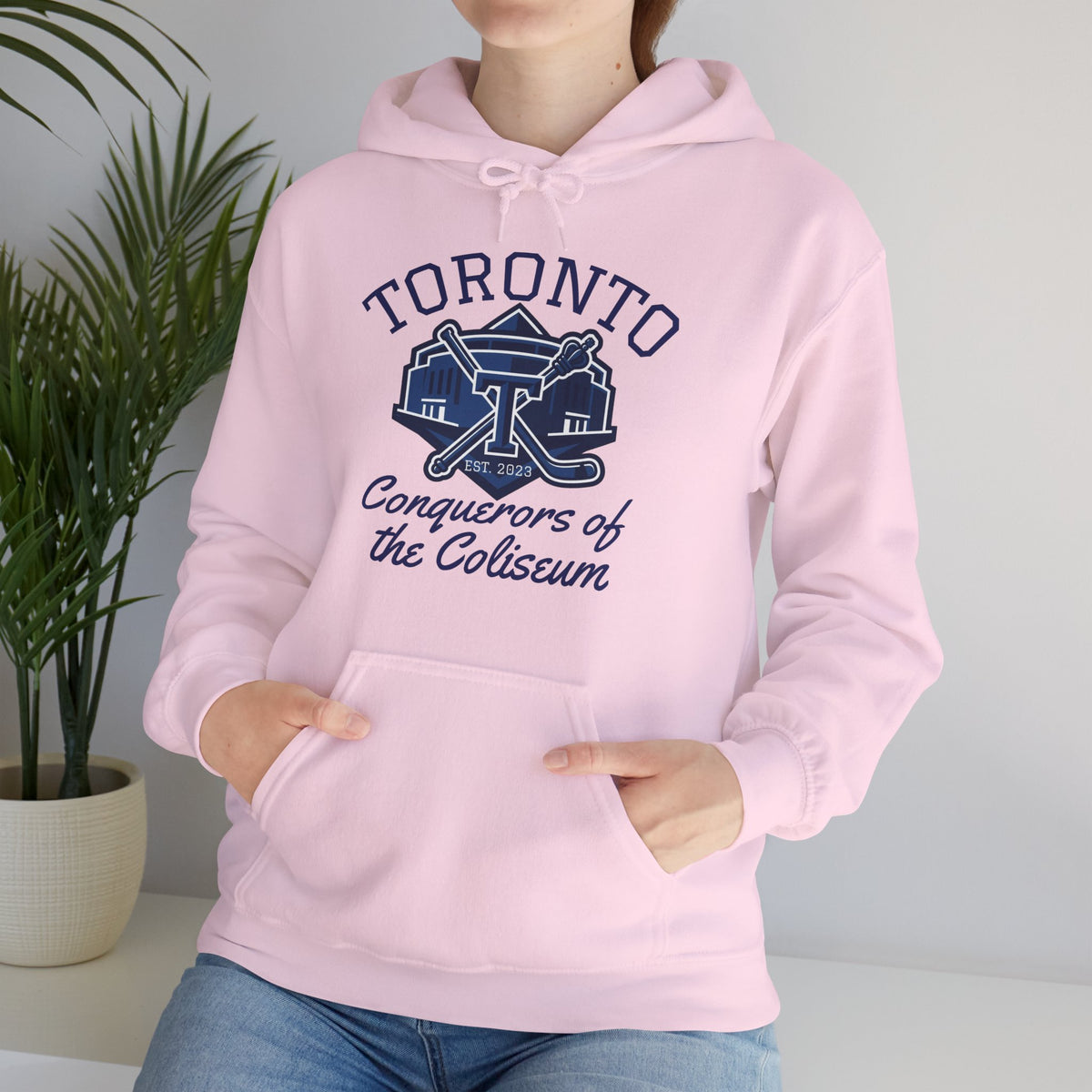 "Conquerors of the Coliseum" Pink Hoodie