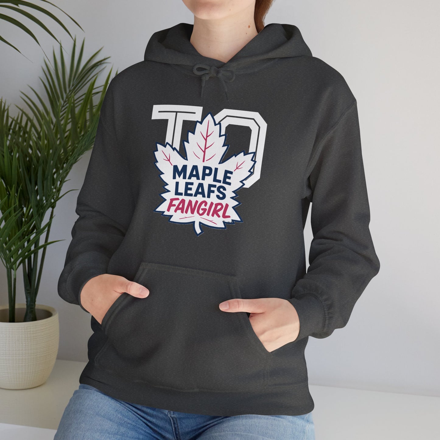 "2026 Maple Leafs Fangirl" Dark Colours Hoodie