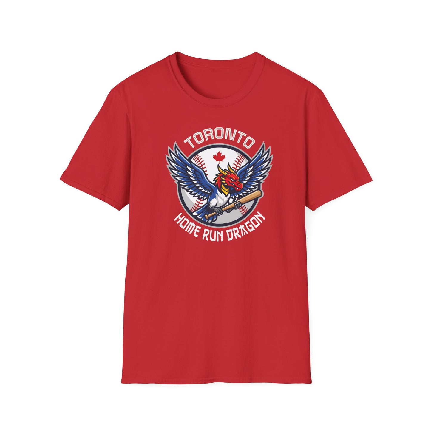 "Home Run Dragon" Red T Shirt